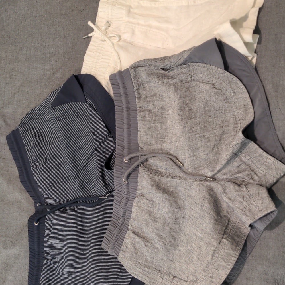 Athleta Linen Shorts Bundle